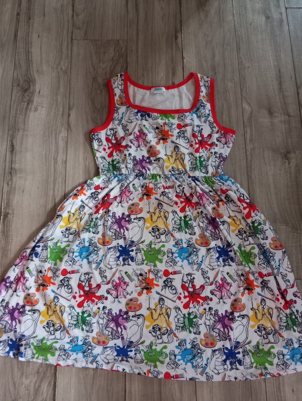 Disney Ink And Sketch Ladies Dress L